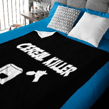Discover Cereal Killer Spoon At Cereal Box Baby Blankets