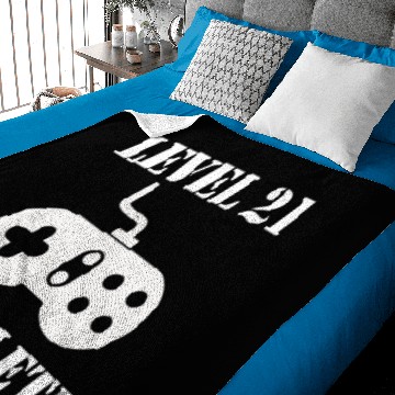 Discover Level 21 Complete 21st Birthday Baby Blankets