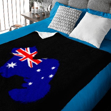 Discover Australian Flag - Ferret Baby Blankets