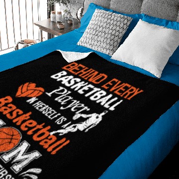 Discover Super Basketball Mom Baby Blankets
