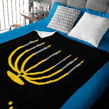 Discover Menorah Happy Hanukkah Baby Blankets