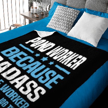 Discover Pond Worker Baby Blankets