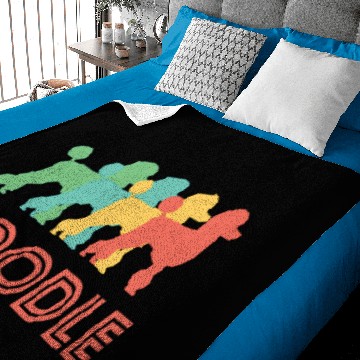 Discover Poodle Pop Art Baby Blankets