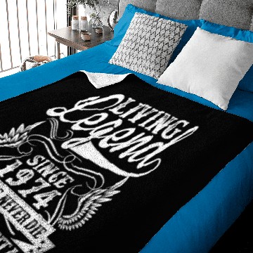 Discover Living Legend Since 1973 Legends Never Die Baby Blankets