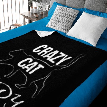 Discover crazy cat lady white Baby Blankets