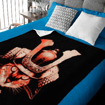 Discover Samurai Cat Baby Blankets