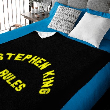 Discover Stephen King Rules vectorized Baby Blankets