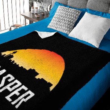Discover Casper Wyoming Sunset Skyline Baby Blankets
