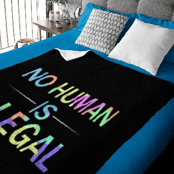Discover No human is illegal Baby Blankets