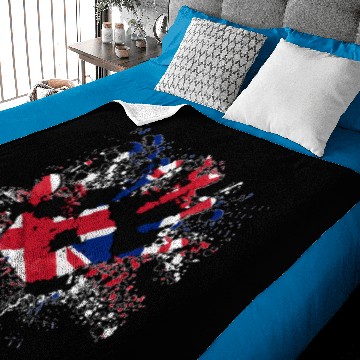 Discover Union Jack Splatter Baby Blankets