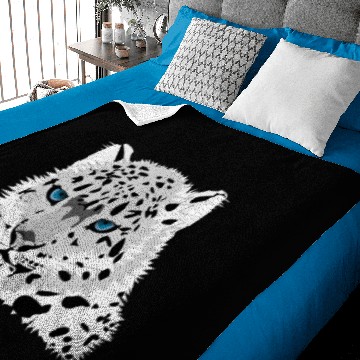 Discover animal snow leopard Baby Blankets