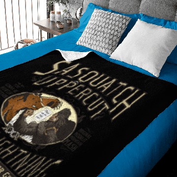 Discover Sasquatch Uppercut Baby Blankets