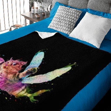 Discover Psychedelic flying catfish Baby Blankets