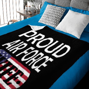 Discover Proud Air Force Wife Baby Blankets