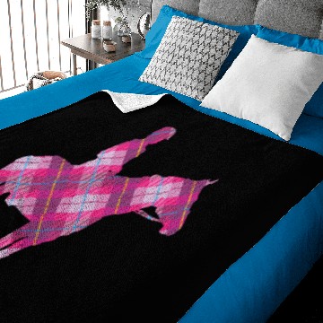 Discover Tartan Horse & Rider Baby Blankets