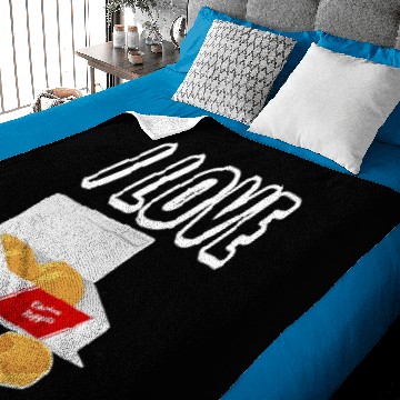 Discover I love chicken nuggets Baby Blankets