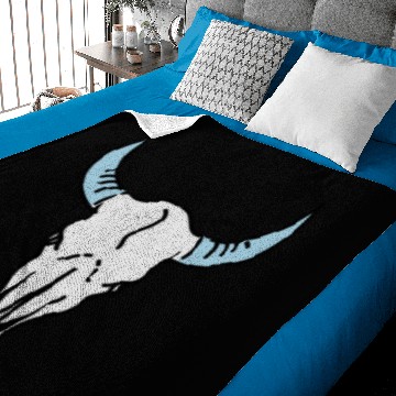 Discover buffalo skull Baby Blankets