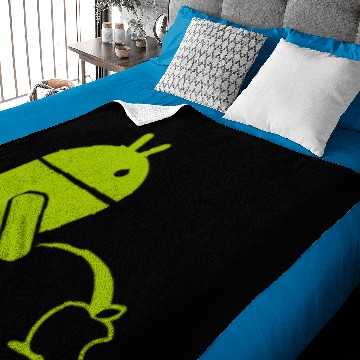 Discover Anroid Peeing On A Apple Baby Blankets