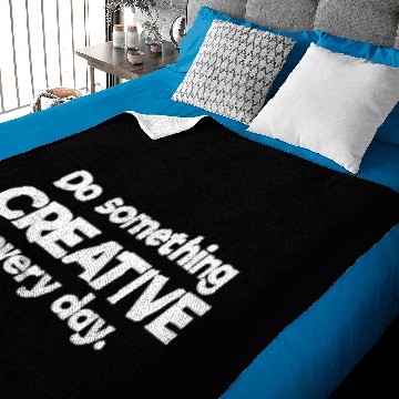 Discover Do Something Creative Every Day Imagination Baby Blankets