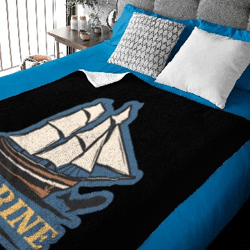 Discover marine life logo Baby Blankets