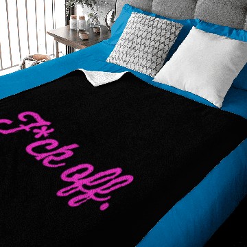 Discover Fuck Off Print (censored) Baby Blankets