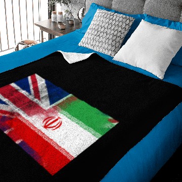 Discover British Iranian Half Iran Half UK Flag Baby Blankets
