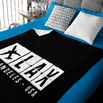 Discover Los Angeles Airport Code Baby Blankets