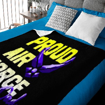 Discover Proud Air Force Dad Baby Blankets