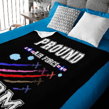 Discover Pround air force Mom Baby Blankets