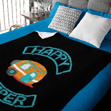 Discover Happy camper funny design Baby Blankets