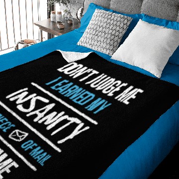 Discover Postal Worker Insanity Baby Blankets