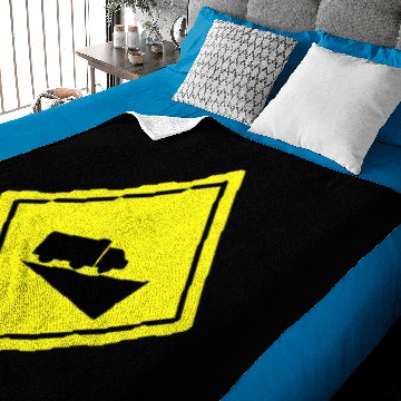 Discover Traffic Sign Dangerous Hill upload Baby Blankets