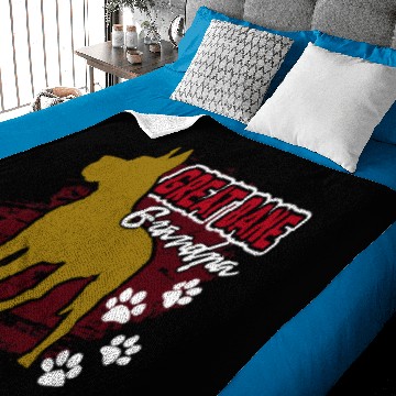 Discover GREAT DANE GRANDPA Baby Blankets