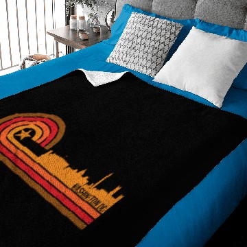 Discover Retro Style Washington DC Skyline Baby Blankets