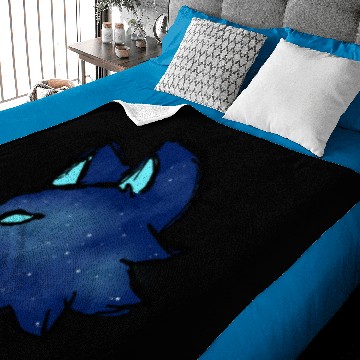 Discover Galaxy Wolf Baby Blankets