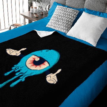 Discover Blue Eye paint monster Baby Blankets