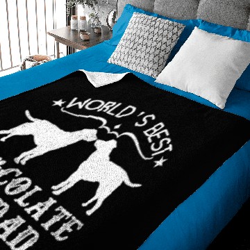 Discover Chocolate Lab Dad Baby Blankets