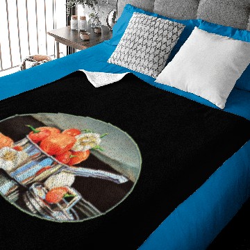 Discover Tomato, Pepper and Garlic Baby Blankets