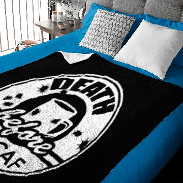 Discover Death Before Decaf Coffee Baby Blankets