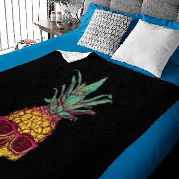 Discover Cool Pineapple Skull Baby Blankets