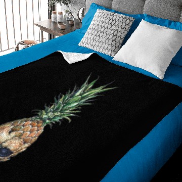 Discover Pineapple Skull Baby Blankets