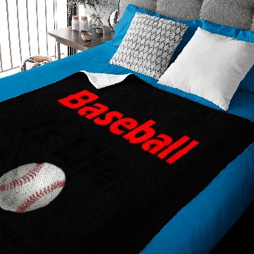Discover Baseball Is Life Baby Blankets