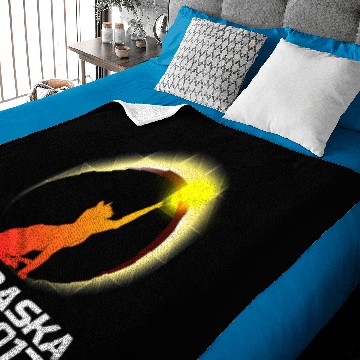 Discover Total Solar Cat Eclipse Nebraska 21.08.2017 Baby Blankets