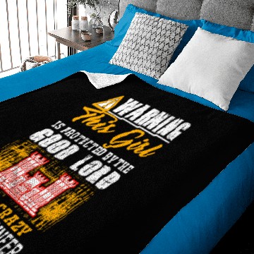 Discover Combat engineer - this girl is protected by a cr Baby Blankets