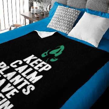 Discover Keep Calm Plants Baby Blankets