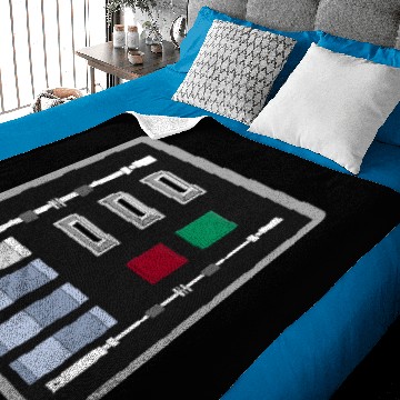 Discover Darth Vader Control Panel - A New Hope Baby Blankets