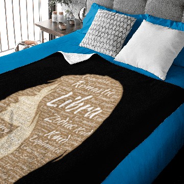 Discover Libra Zodiac Typography Baby Blankets