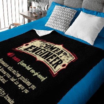 Discover Combat Engineer Dictionary Term Sarcastic Baby Blankets