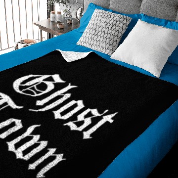 Discover Ghost Town Halloween for Baby Blankets