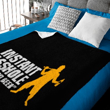 Discover Instant Asshole. Just Add Beer! Baby Blankets